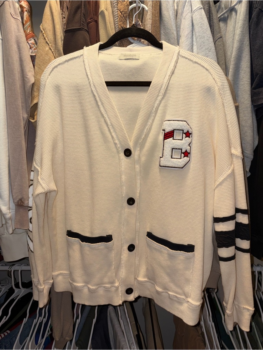 Free People Vagabond Varsity Cardigan
